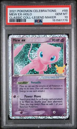 Pokemon Celebrations Mew ex 88 PSA 10 - Image 1