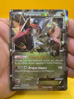 ⚡Tyrantrum EX Black Star Promo XY70 Holo Foil Basic Dragon 2015 LP🔥 Pokemon - Image 1