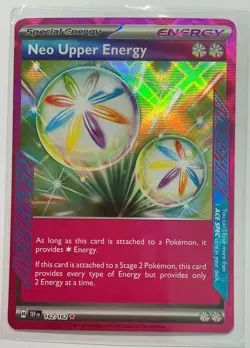 Pokemon TCG Neo Upper Energy 162/162 SV05 Temporal Forces Ace SPEC Holo English - Image 1