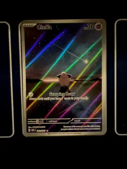 Cleffa 202/197 SV03 Obsidian Flames Illustration Rare Full Art Holo Eng 2023 - Image 1