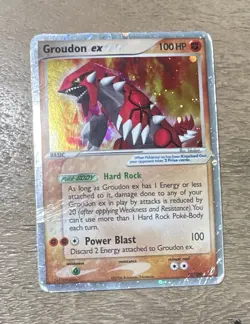 Pokemon Groudon ex Crystal Guardians 93/100 Holo Ultra Rare 2006 - Image 1
