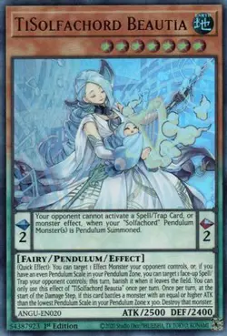 TISOLFACHORD BEAUTIA ANGU-EN020 1ST ED YUGIOH (ULTRA, NM) - Image 1