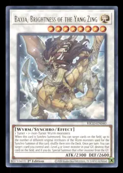 Yugioh Baxia, Brightness of the Yang Zing #KICO-EN040 King's Court LP - Image 1