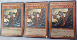 Yugioh 3x Vampire Dragon EXVC-EN081 Secret Rare NM (1x 1st Ed & 2x Unlimited) - Image 5