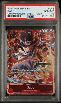 PSA 10 Sabo 2024 One Piece Championship 2024 Event Pack #044 - Image 1