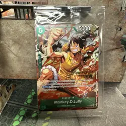 One Piece TCG Monkey D. Luffy P-135 Winner Stamp OP16 Pre-Release Promo SEALED - Image 1