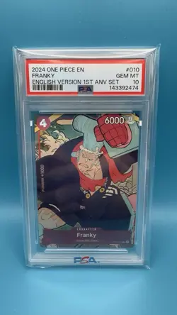 One Piece Franky ST01-010 1st Anniversary Promo PSA 10 English - Image 1