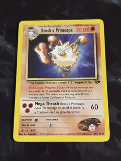Pokemon Card - Brock's Primeape Gym Challenge 35/132 - Image 1