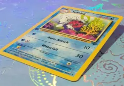 Seaking 46/64 Jungle 1st Edition Kagemaru Himeno Art Pokemon Card LP - Image 4