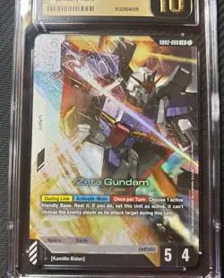 Zeta Gundam (LR) GD02-069 Gundam TCG Card Game - Dual Impact English NM CGC 10 - Image 2