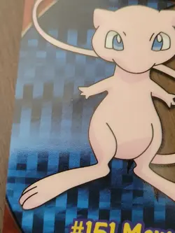 DMG! 2000 TOPPS POKEMON TV ANIMATION CLEAR CARDS MEW #PC 7 DENT - Image 2