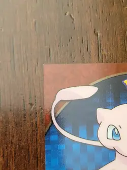 DMG! 2000 TOPPS POKEMON TV ANIMATION CLEAR CARDS MEW #PC 7 DENT - Image 5