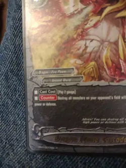Future Card Buddyfight "Dragon Flame Cascade " EB01/0017EN R CCG NM+ - Image 2