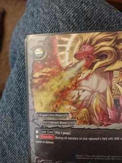 Future Card Buddyfight "Dragon Flame Cascade " EB01/0017EN R CCG NM+ - Image 3