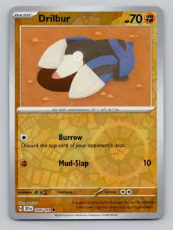 Reverse Holo Drilbur #108/191 Common SV08: Surging Sparks Pokemon - Image 1
