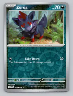 Reverse Holo Zorua #061/086 Common SV: White Flare Pokemon - Image 1