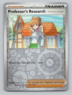 Reverse Holo Professor's Research #085/086 Uncommon SV: Black Bolt Pokemon - Image 1
