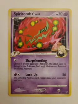 Pokemon TGC 2009 Supreme Victors Spiritomb C 84/147 Regular Uncommo Near Mint - Image 2