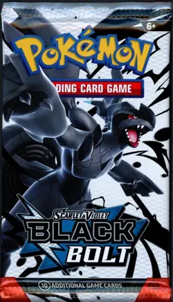 Pokemon SV Black Bolt Booster Pack - 10 Cards / Pack - SEALED - Image 1