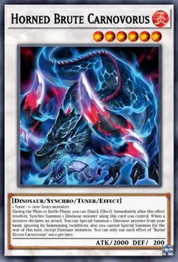 Yugioh Horned Brute Carnovorus DOOD-EN098 1st Edition Super Rare NM Presale - Image 1