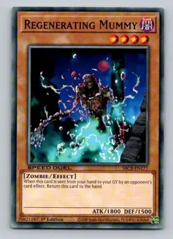 2020 Yugioh Regenerating Mummy SBCB-EN177 1st Edition Common - Image 1