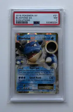 2016 Pokemon Xy Blastoise ex Evolutions Psa 7 - Image 3