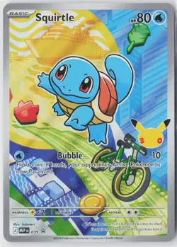 Squirtle 039 Holo Promo ME: Mega Evolution Promo Pokemon Near Mint - Image 1