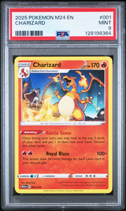 2025 POKEMON MCDONALDS 001 CHARIZARD - PSA 9 Limited Edition M24 EN - Image 1