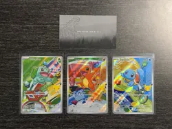 Pokemon First Partner Illustration Collection Series 1 Kanto Gen 1 Starters Set - Image 1