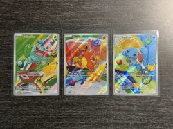 Pokemon First Partner Illustration Collection Series 1 Kanto Gen 1 Starters Set - Image 3