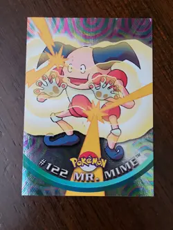 LP! HOLO FOIL - Mr. Mime #122 - Topps - Blue Label - Pokemon TCG TV Animation Ed - Image 1