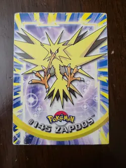 DMG! Pokemon 2000 Topps TV Animation Edition Series 3 Zapdos #145 Blue Logo - Image 1