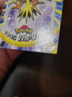 DMG! Pokemon 2000 Topps TV Animation Edition Series 3 Zapdos #145 Blue Logo - Image 4