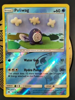 Poliwag 30/149 SM Base Set Reverse Holo Common Pokemon TCG NM/M - Image 2