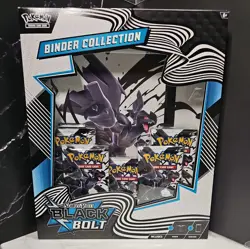 Pokemon TCG Scarlet & Violet Black Bolt Binder Collection Box Factory Sealed - Image 1
