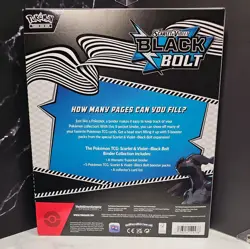 Pokemon TCG Scarlet & Violet Black Bolt Binder Collection Box Factory Sealed - Image 2