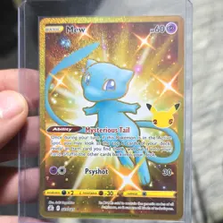 The Pokemon Company Pokemon TCG Mew 025/025 Celebrations Secret Rare Holo EN - Image 1