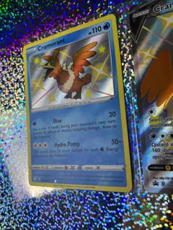 Pokemon TCG: Shining Fates SV030/SV122 Cramorant; Promo SWSH086 Cramorant V - Image 5