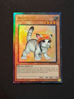 Yu-Gi-Oh! [Alternative Art] Rescue Cat RA02-EN001 Ultimate Rare NM/M - 1st Ed. - Image 1