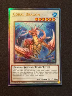 Yu-Gi-Oh! TCG Coral Dragon RA02-EN031 Ultimate Rare -NM/M-1st Ed. - Image 1