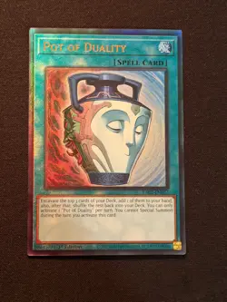 Yu-Gi-Oh! TCG Pot of Duality RA02-EN057 Ultimate Rare - NM - 1st Ed. - Image 1