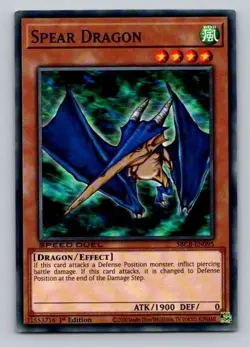 2020 Yugioh Spear Dragon SBCB-EN095 1st Edition Common - Image 1