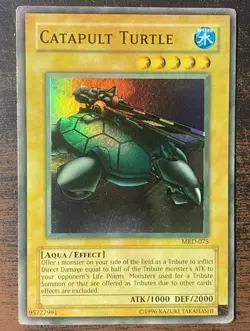 Yugioh Faded Catapult Turtle MRD-075 Metal Raiders Super Rare Holo Unlimited MP - Image 1