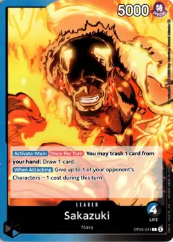 Sakazuki L Awakening of the New Era OP05-041 One Piece TCG - Image 1