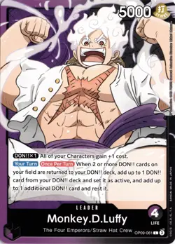 Monkey.D.Luffy (061) L Emperors in the New World OP09-061 One Piece TCG - Image 1