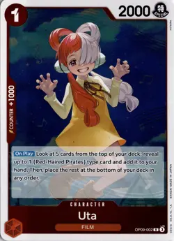Uta R Emperors in the New World OP09-002 One Piece TCG - Image 1