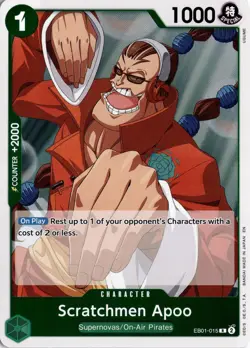 Scratchmen Apoo - (Reprint) R Premium Booster Vol. 2 EB01-015 One Piece TCG - Image 1