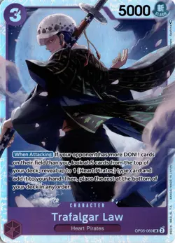 Trafalgar Law (069) SR Awakening of the New Era OP05-069 One Piece TCG - Image 1