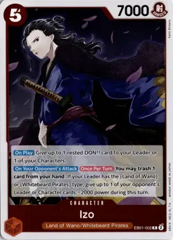 Izo R Extra Booster: Memorial Collection EB01-002 One Piece TCG - Image 1