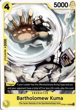 Bartholomew Kuma UC Emperors in the New World OP09-108 One Piece TCG - Image 1